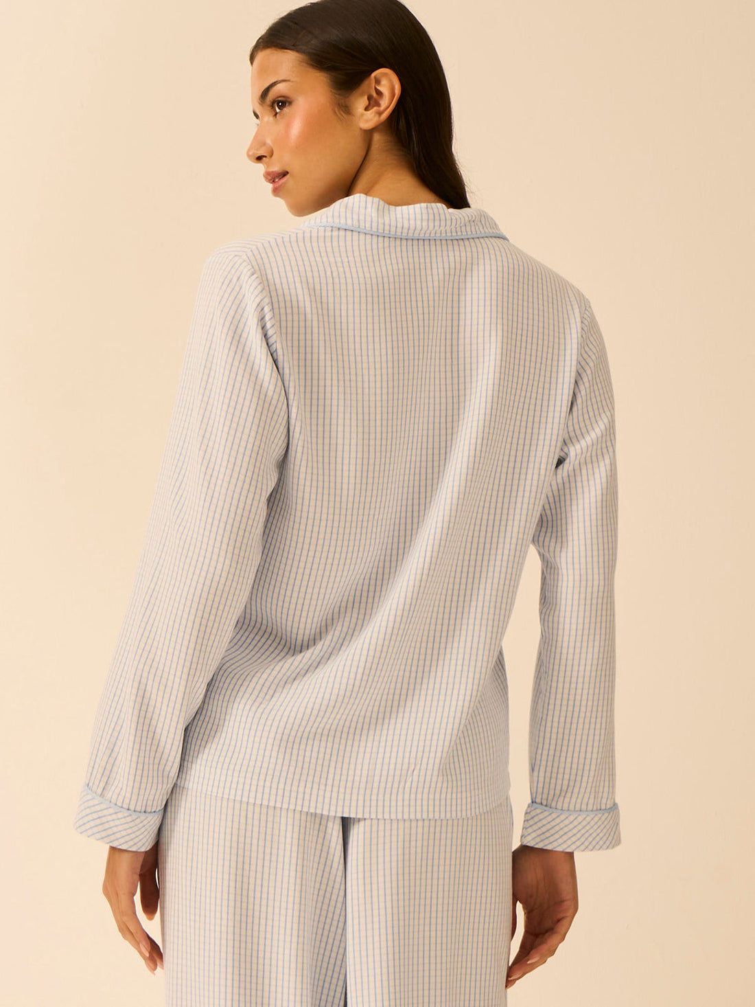 Soft Brushed Woven Pajama Top - Check Mate