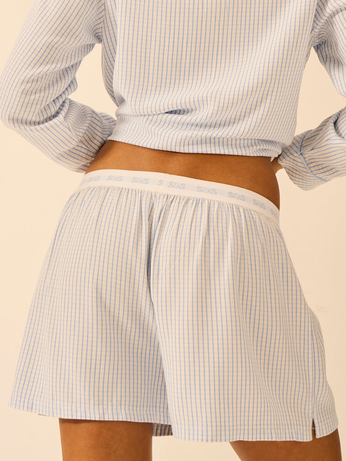 Soft Brushed Woven Pajama Shorts - Check Mate