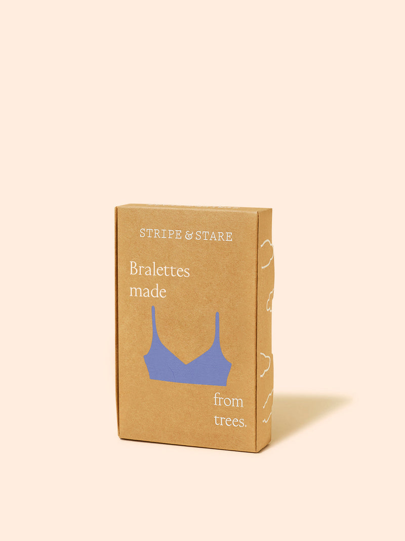 Lace Plunge Bra - Denim Blue & Buttercream Wholegood Inter-United Ltd