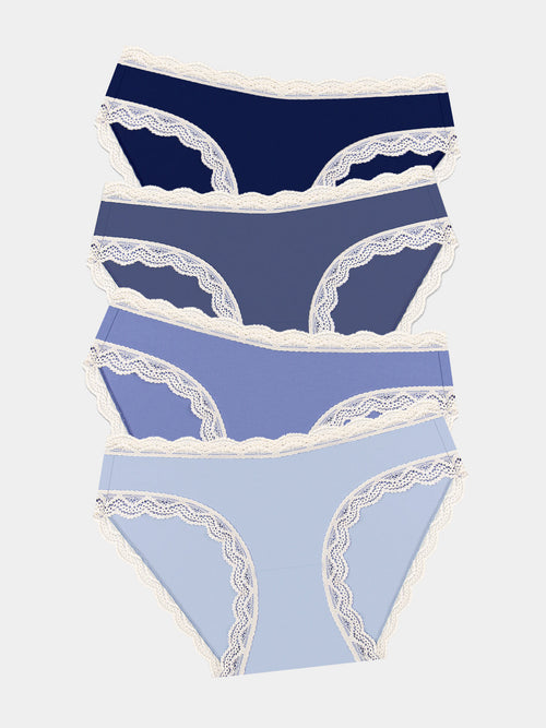 The Original Brief Four Pack - Denim Blues Wholegood Inter-United Ltd