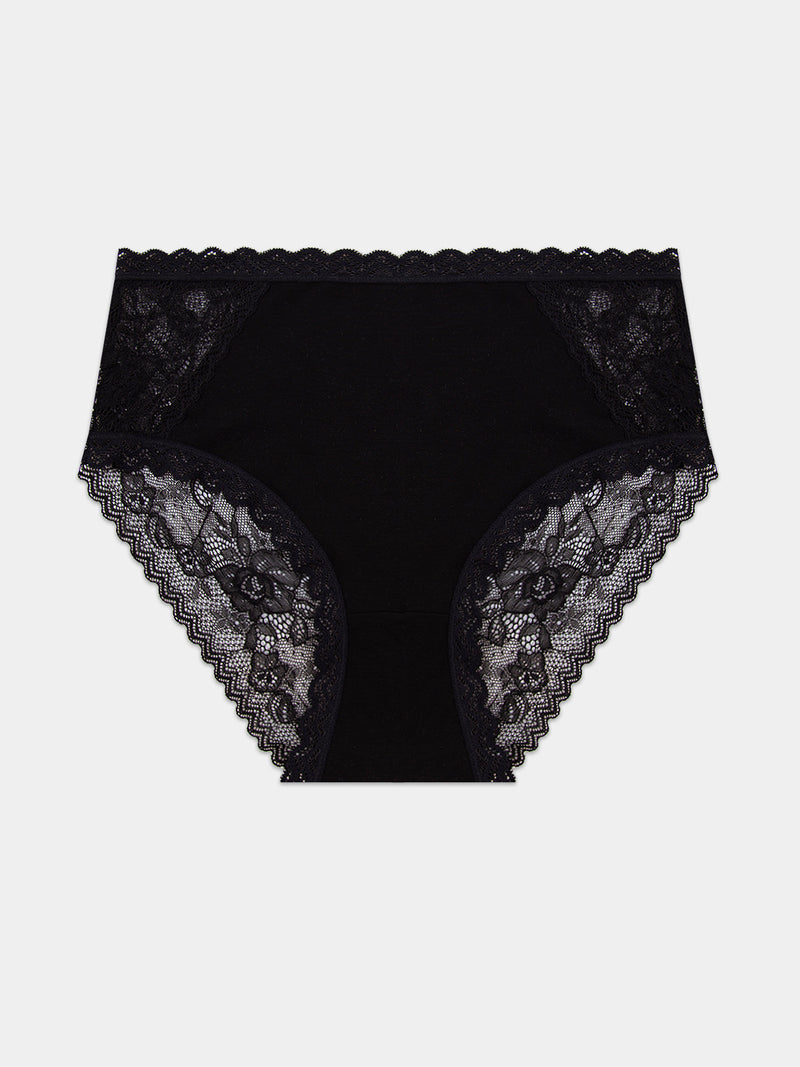 Eco Lace High Rise Brief - Black Hop Lun Limited