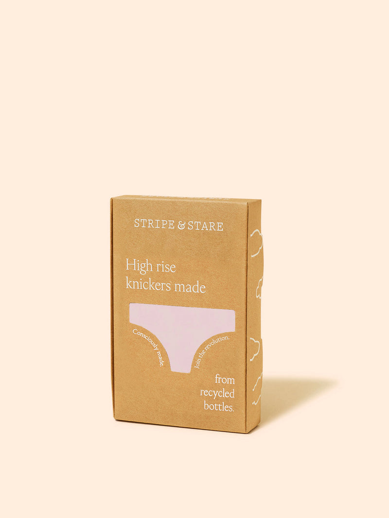 Eco Lace High Rise Brief - Pale Pink
