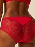 Eco Lace High Rise Brief - Lipstick Red