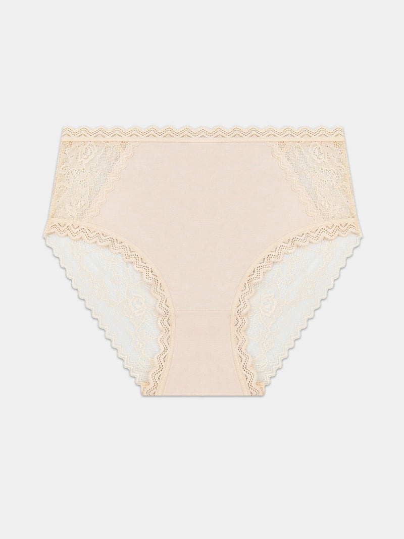 Eco Lace High Rise Brief - Sand Hop Lun Limited