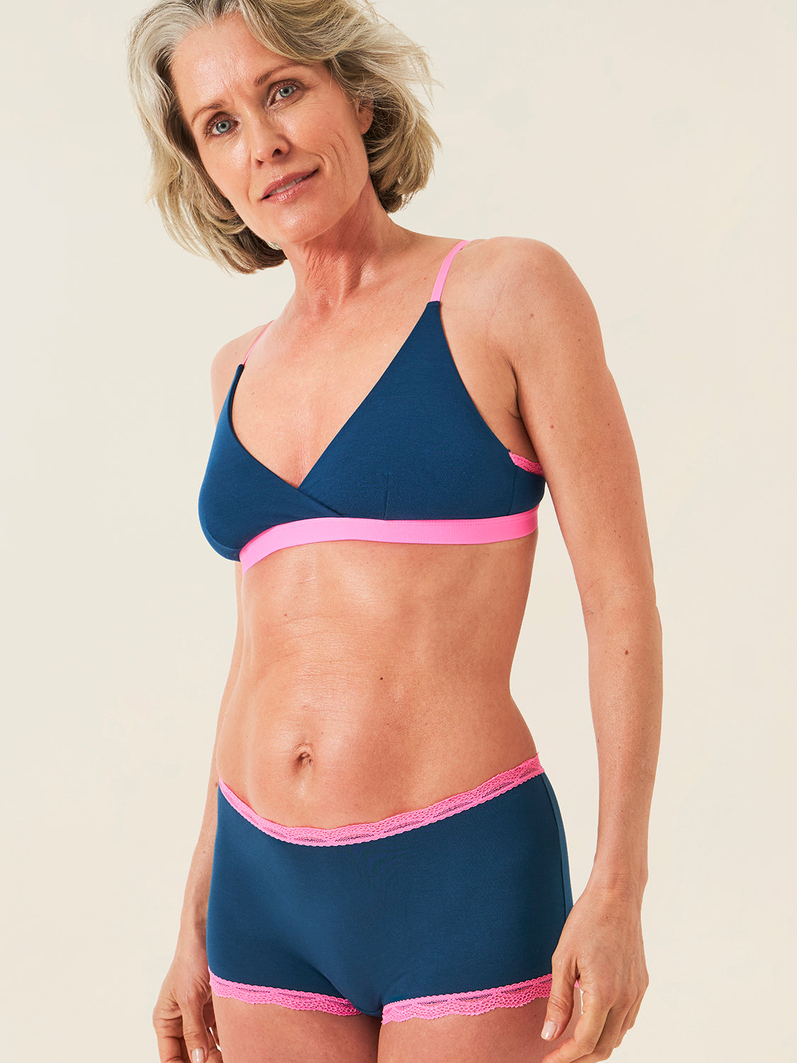 Hipster Brief - Midnight Neon Pink