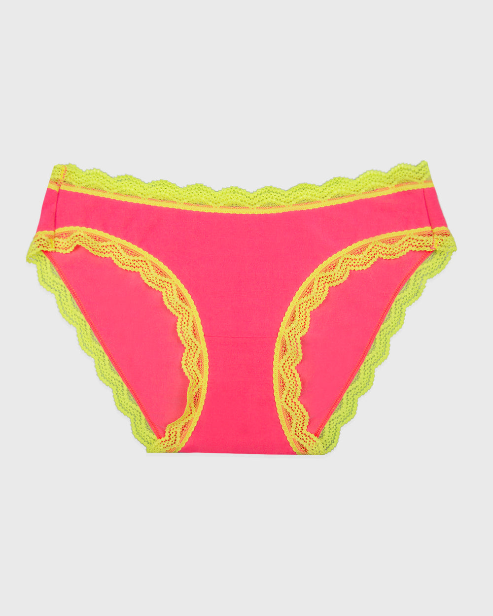 The Original Brief  - Electric Neon Pink and Yellow Stripe & Stare