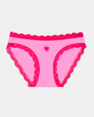 The Original Brief - Embroidered Beating Heart Stripe & Stare