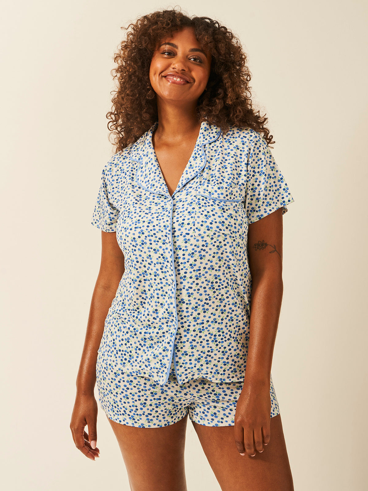 Emily English X S&S Short Pajama Set - Blueberry Charming Garment Enterprises Co