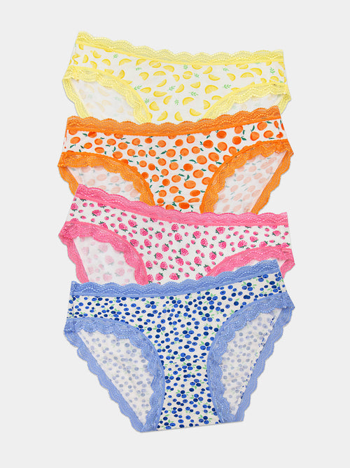 Emily English X S&S Original Brief Four Pack - Fruit Smoothie Charming Garment Enterprises Co