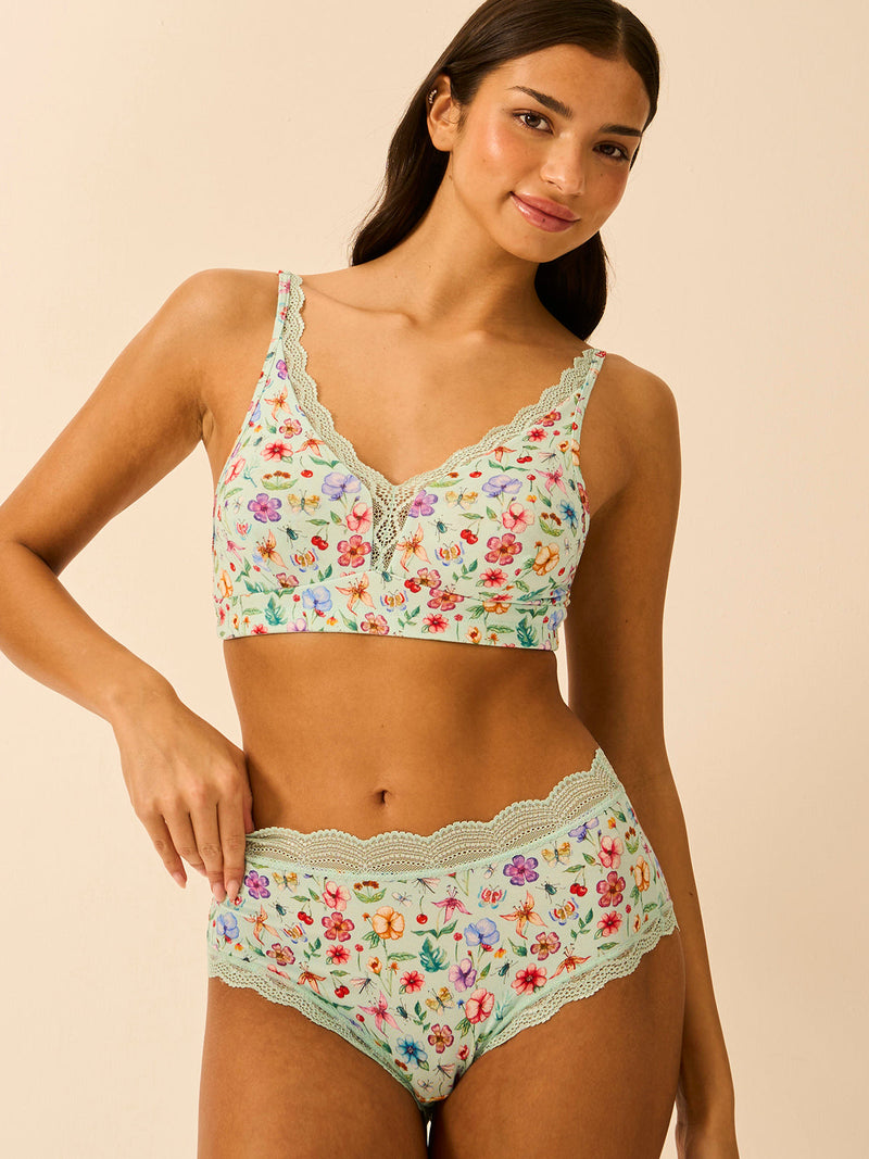 High Rise Brief - Ethereal Wildflowers