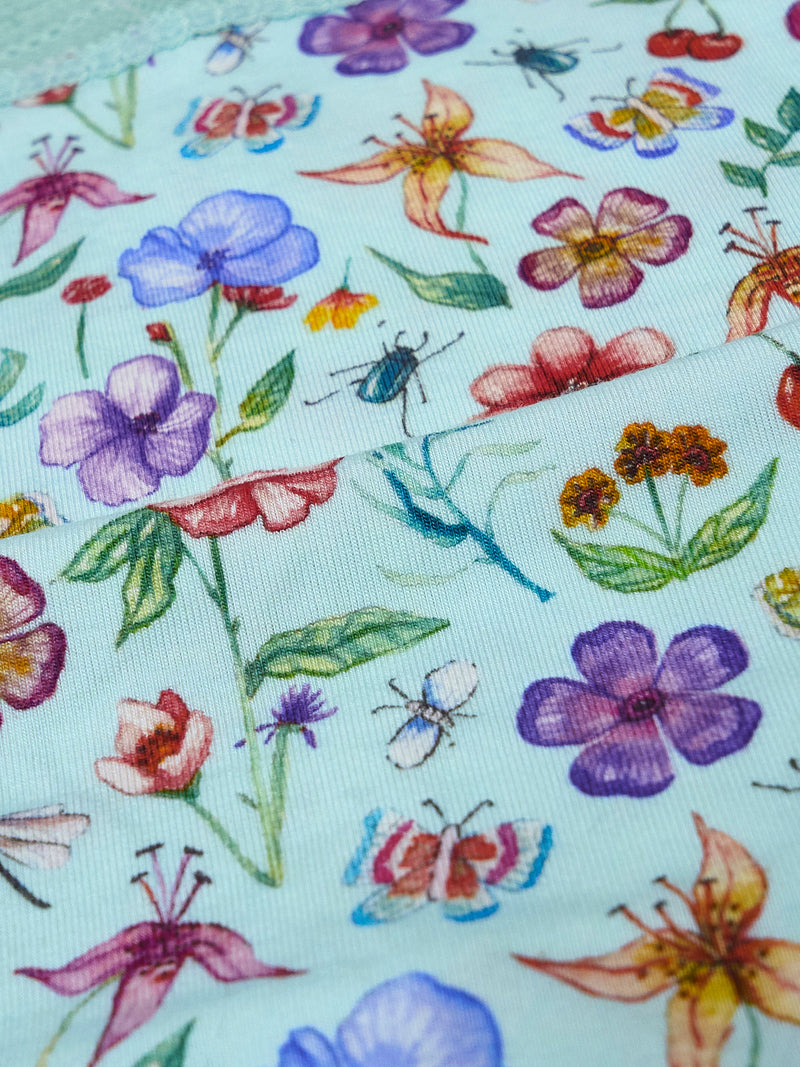 High Rise Brief Four Pack - Ethereal Wildflowers