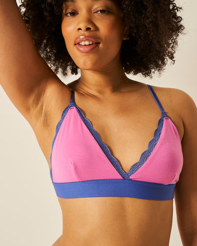 Lace Bralette - Fiji Flower & Amparo Blue Stripe & Stare