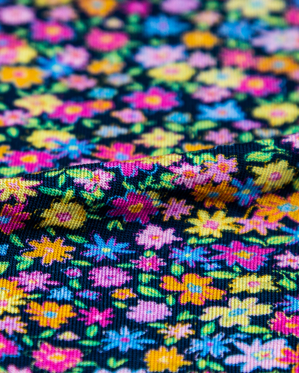 High Rise Brief - Floral Wonderland Pink Stripe & Stare