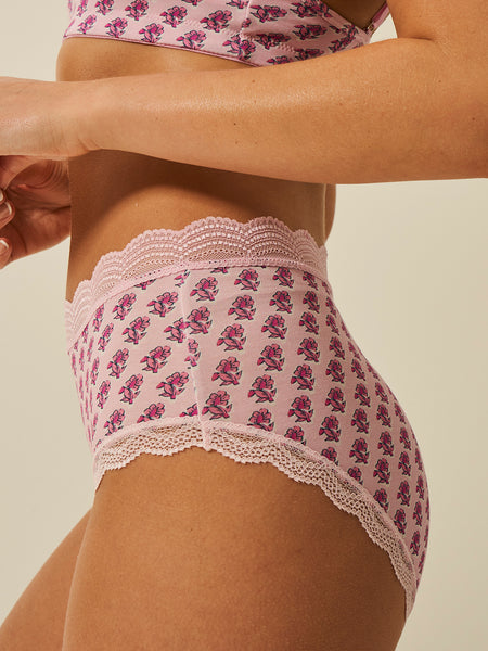 Marea X S&S High Rise Brief - Flower Stamp Charming Garment Enterprises Co