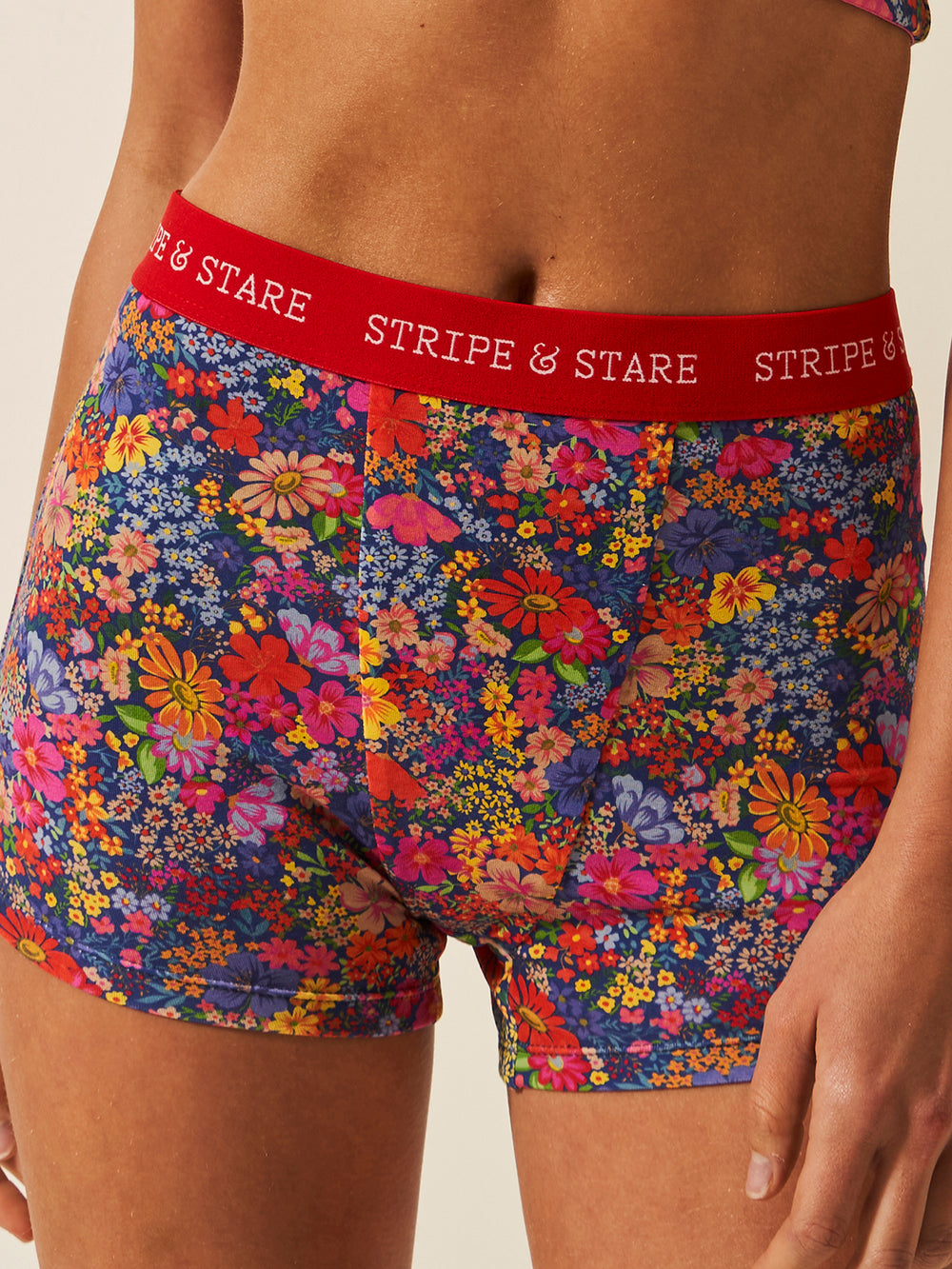 Women's Boxer - Full Bloom Stripe & Stare