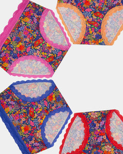 High Rise Brief Four Pack - Full Bloom