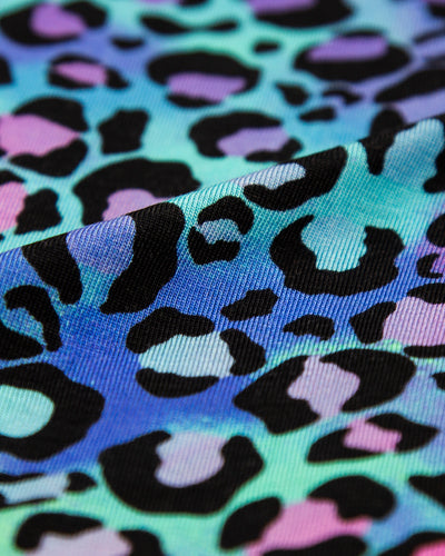 Long Pajama Set - Galaxy Leopard Stripe & Stare