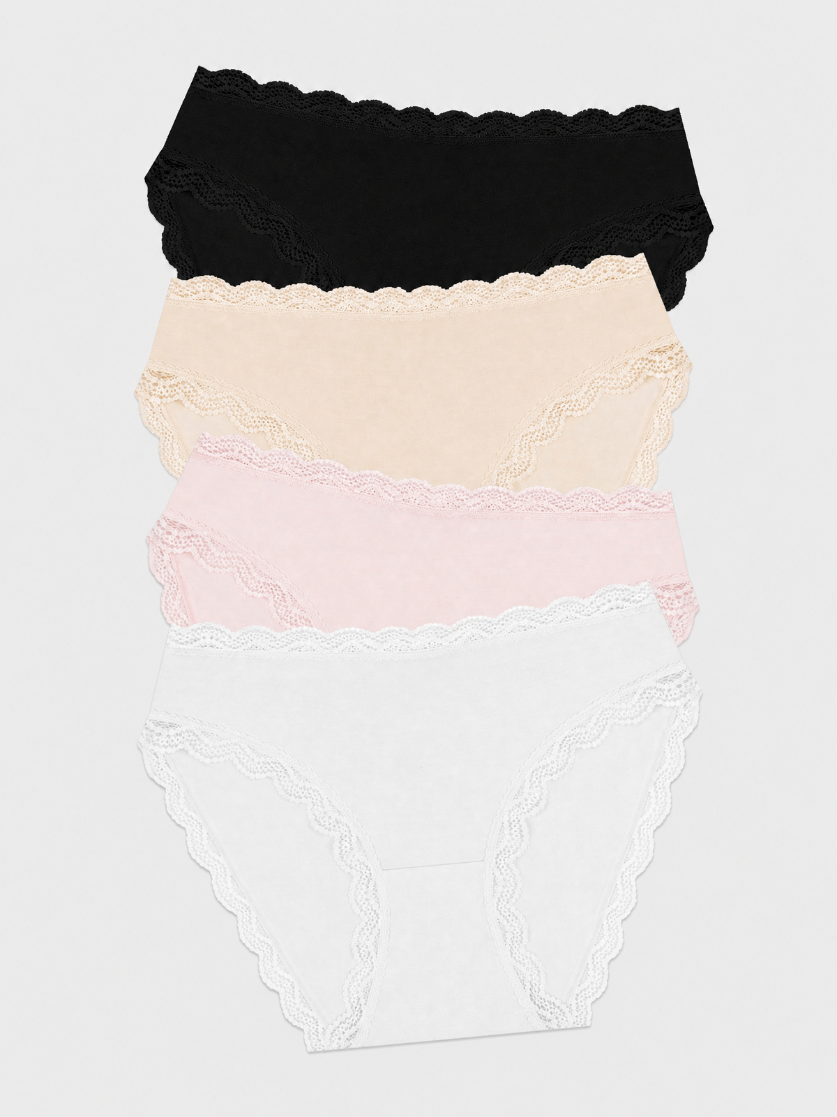 Mid Rise High Leg Brief Four Pack - Sand Essentials