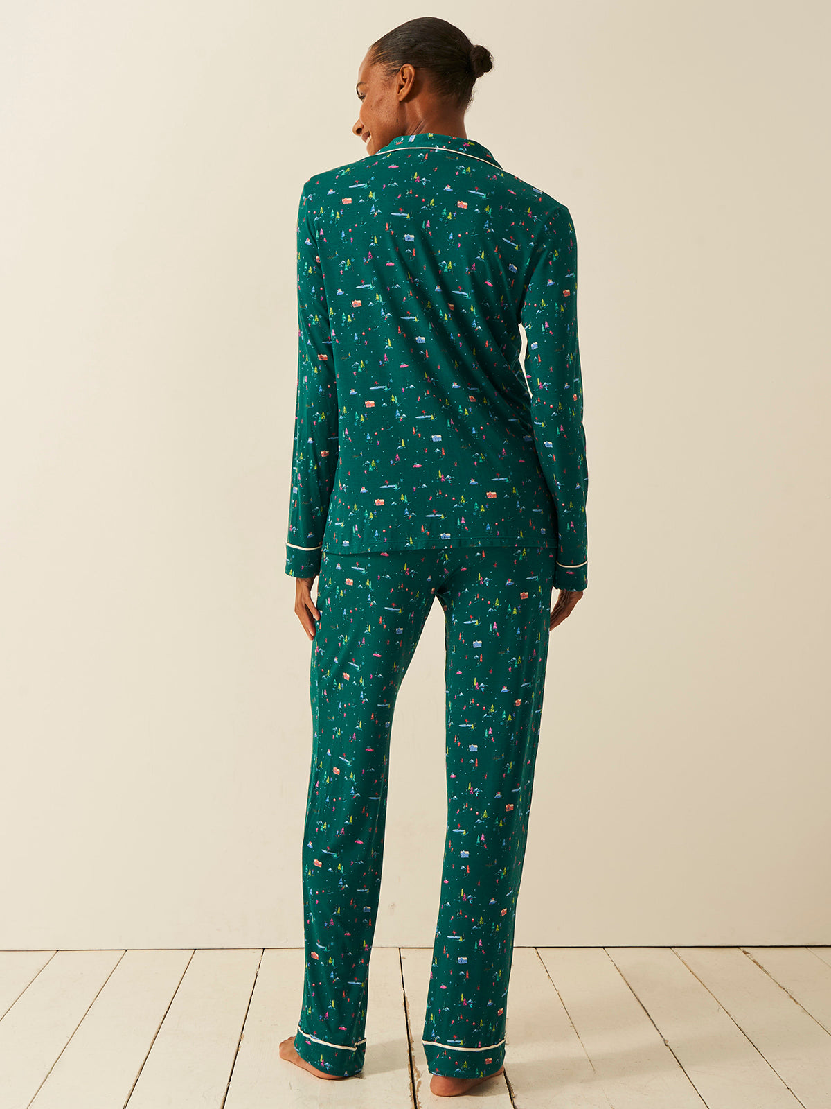 Long Pajama Set - Gone Skiing