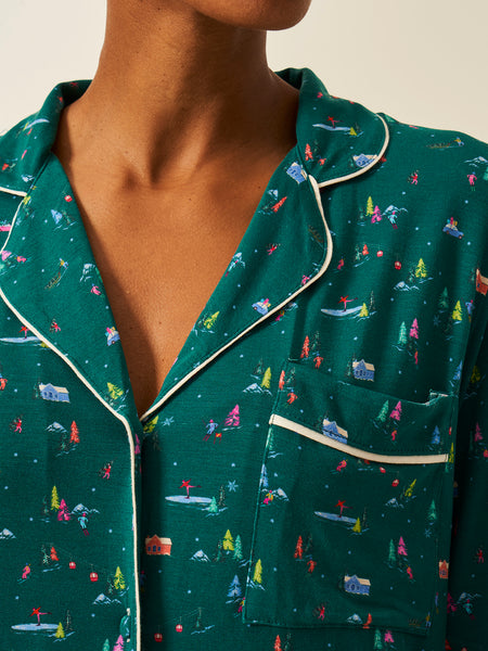 Long Pajama Set - Gone Skiing