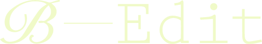 B-Edit logo