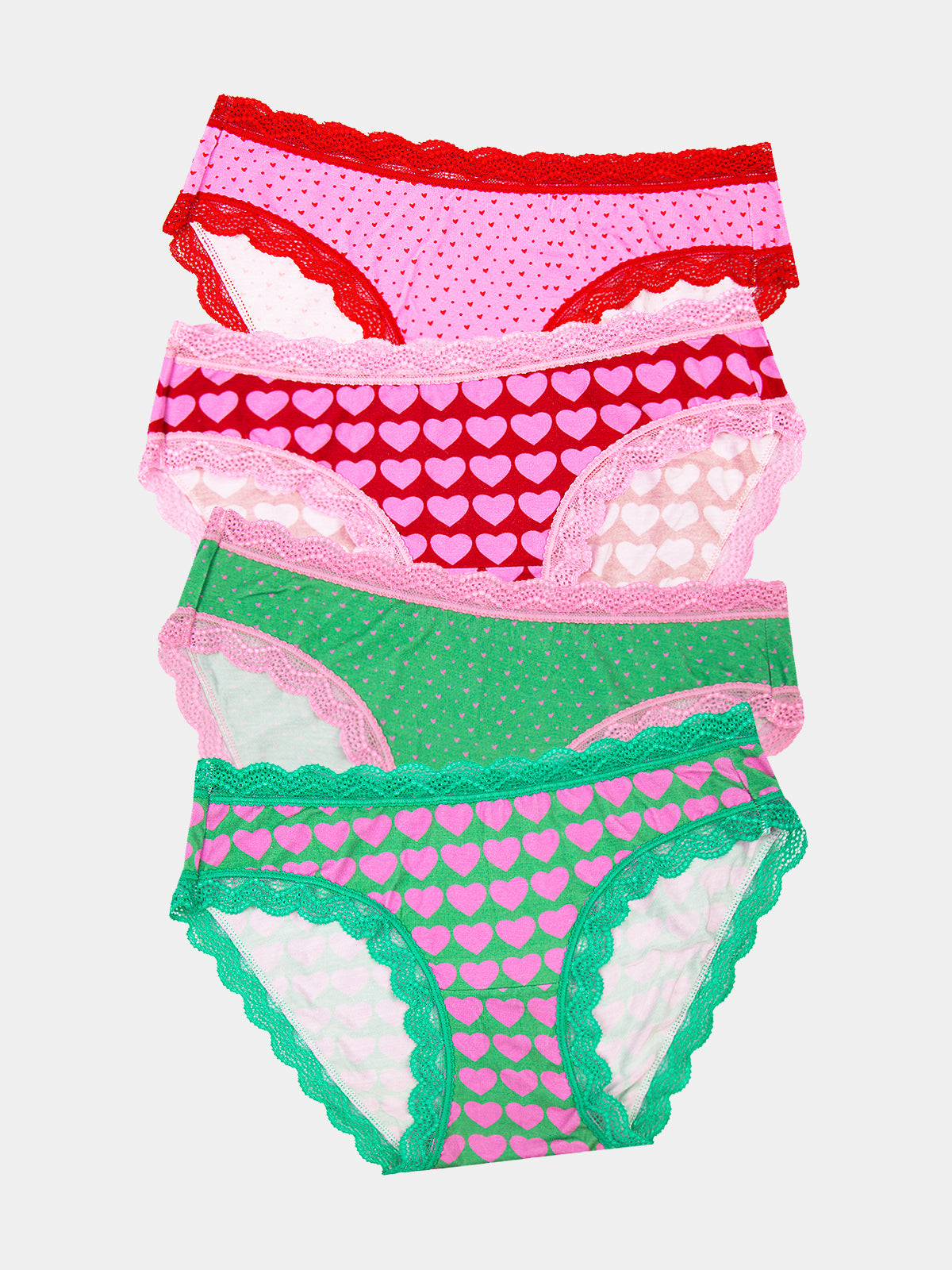 The Original Brief Four Pack - Heart & Soul Charming Garment Enterprises Co