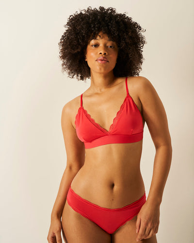 Brazilian Brief - Hibiscus Stripe & Stare