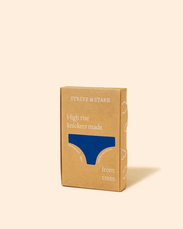 High Rise Brief - French Navy Stripe & Stare