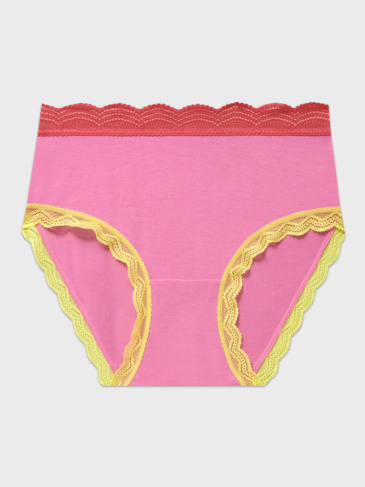 High Rise Brief - Pink Lemonade