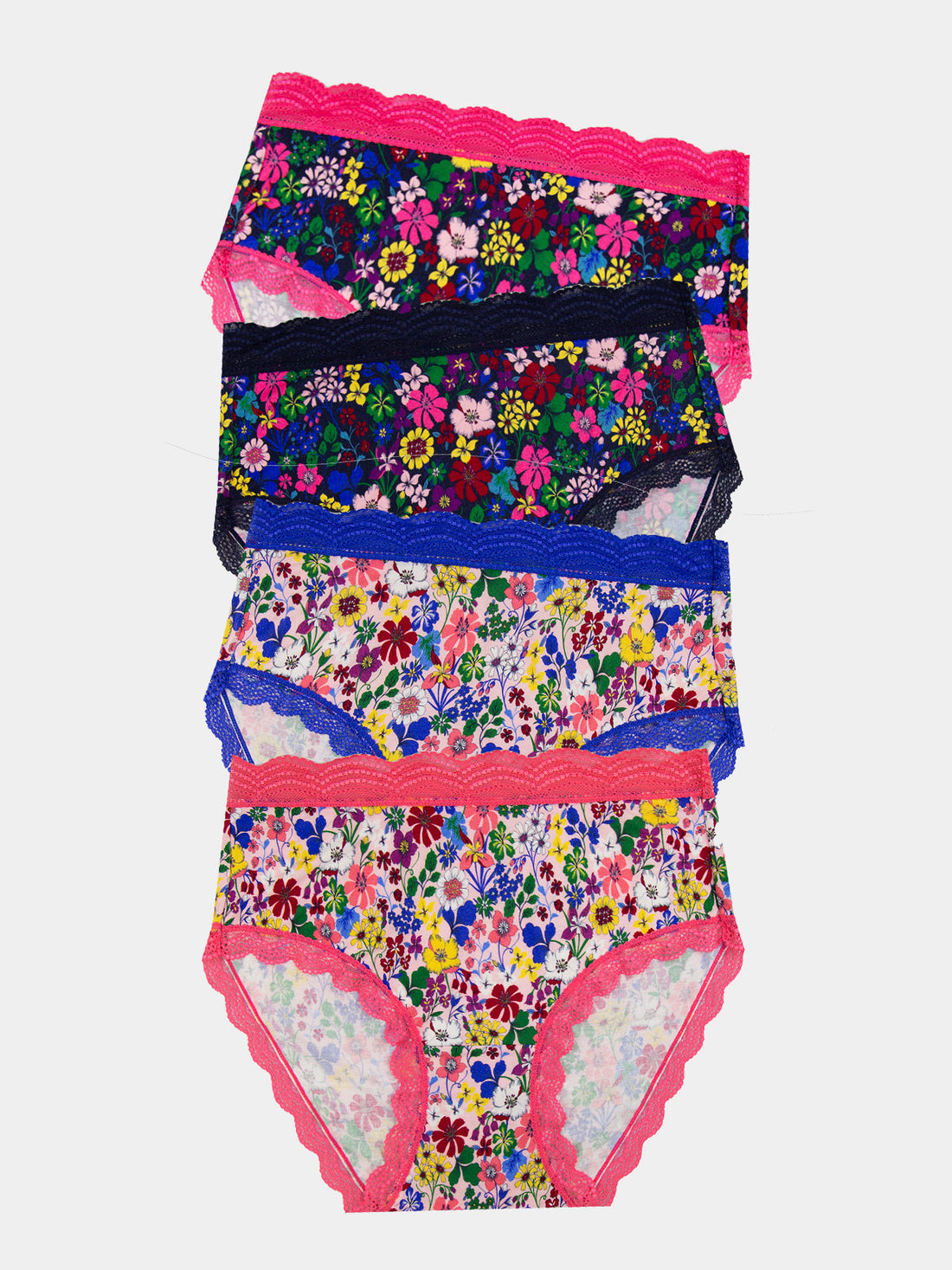 High Rise Brief Four Pack - Boden x S&S Floral