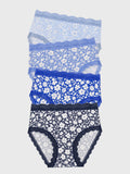 High Rise Brief Four Pack - Cornflower Petals
