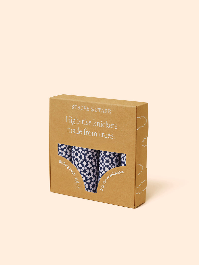 High Rise Brief Four Pack - Mosaic Nights