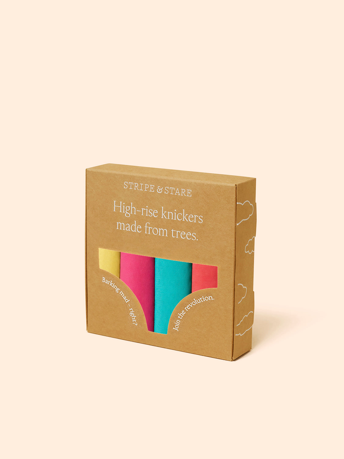 High Rise Brief Four Pack - Paradise Brights
