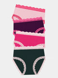 High Rise Brief Four Pack - Sugarplum Contrasts