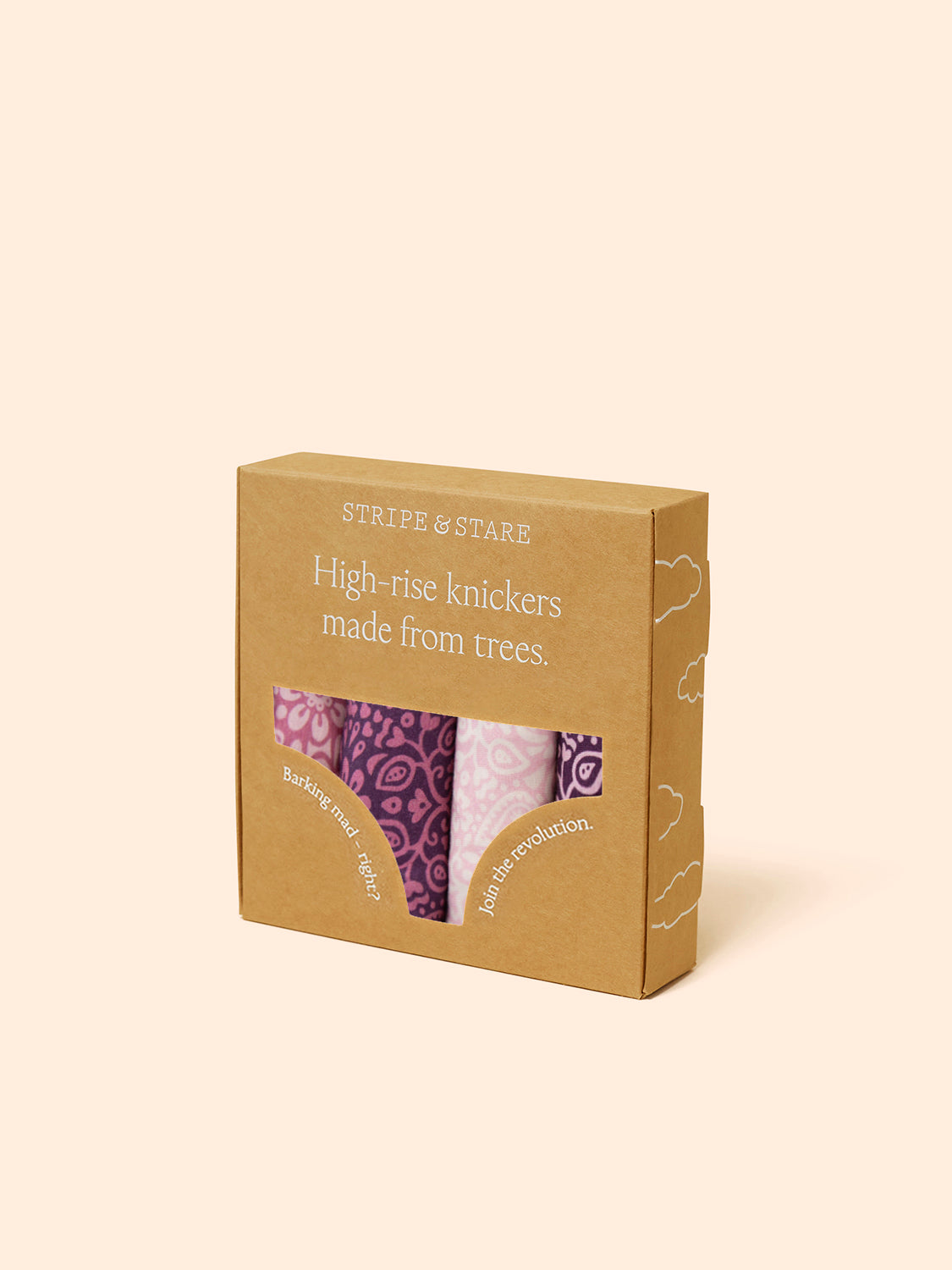 High Rise Brief Four Pack - Arts Floral