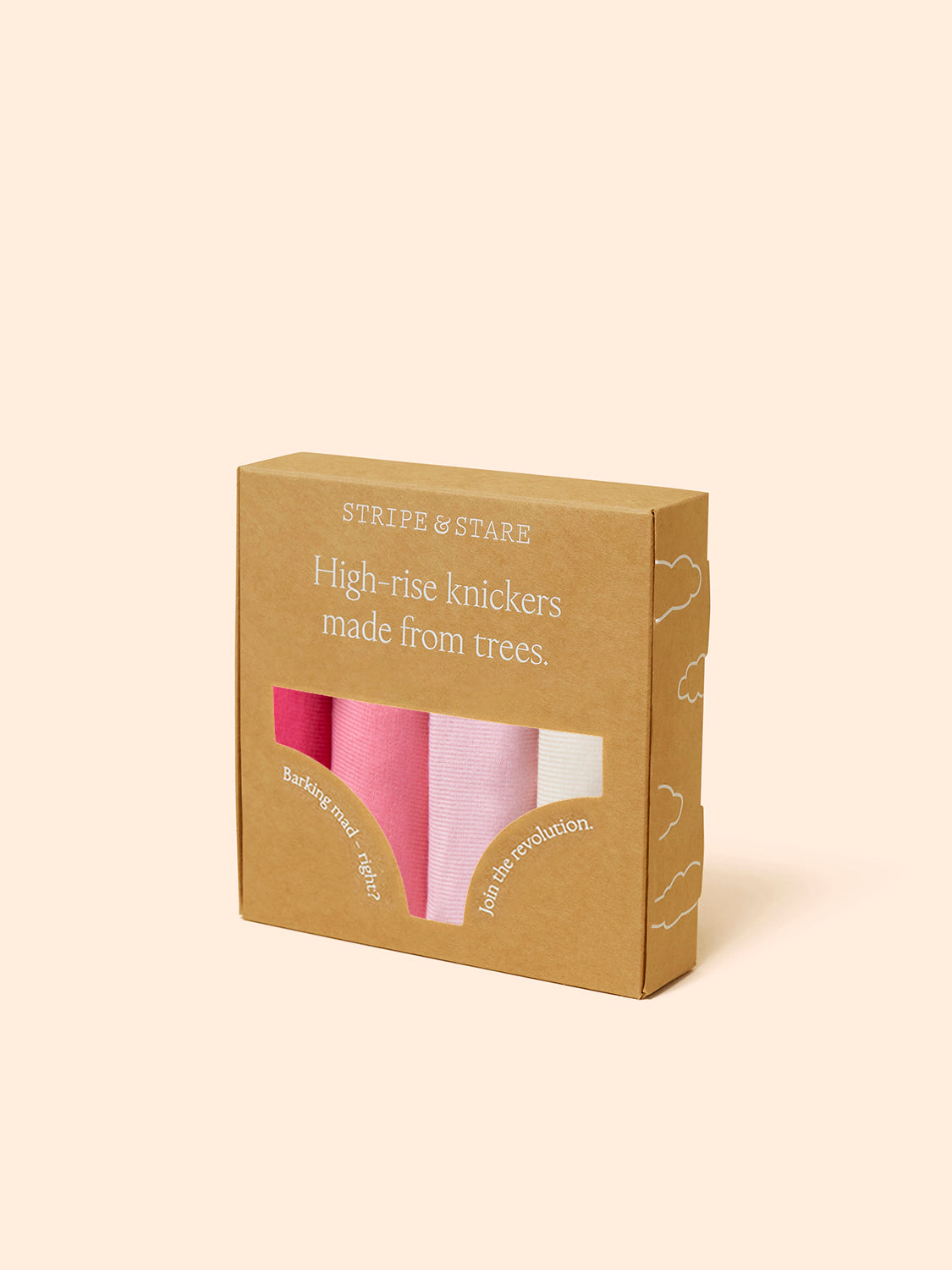 High Rise Brief Four Pack - Coconut Ice