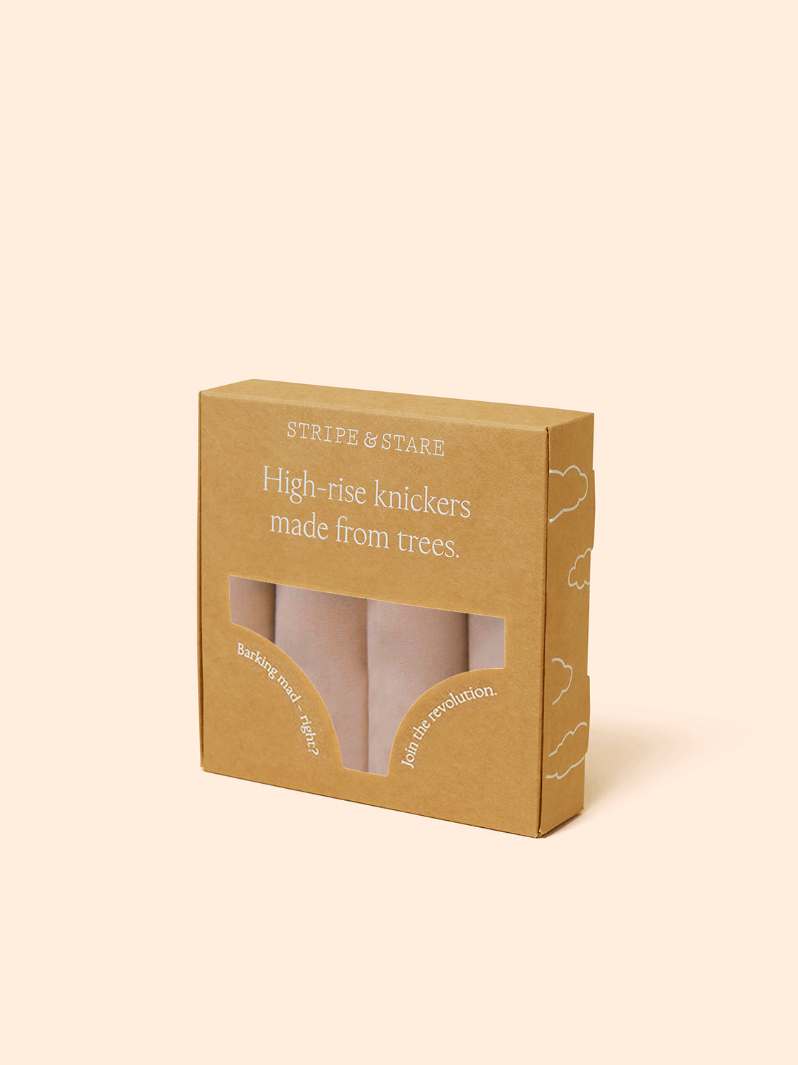 High Rise Brief Four Pack - Latte