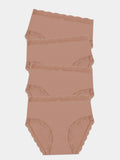 High Rise Brief Four Pack - Latte