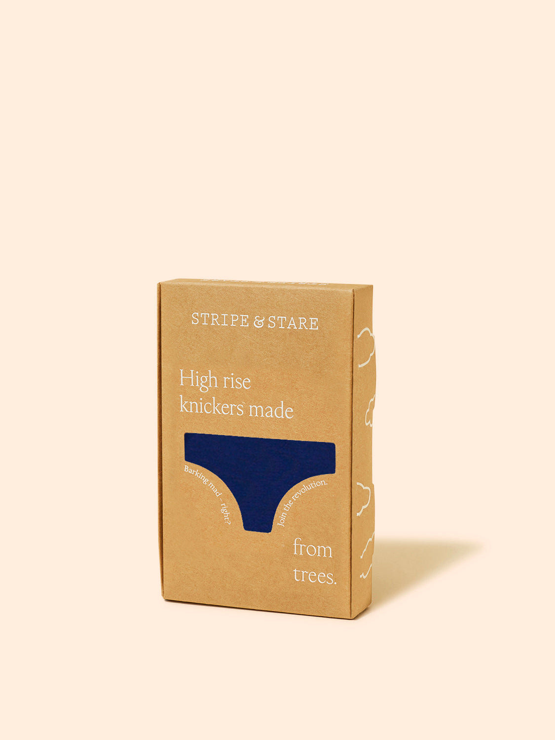 High Rise Brief - Navy & Sweet Violet