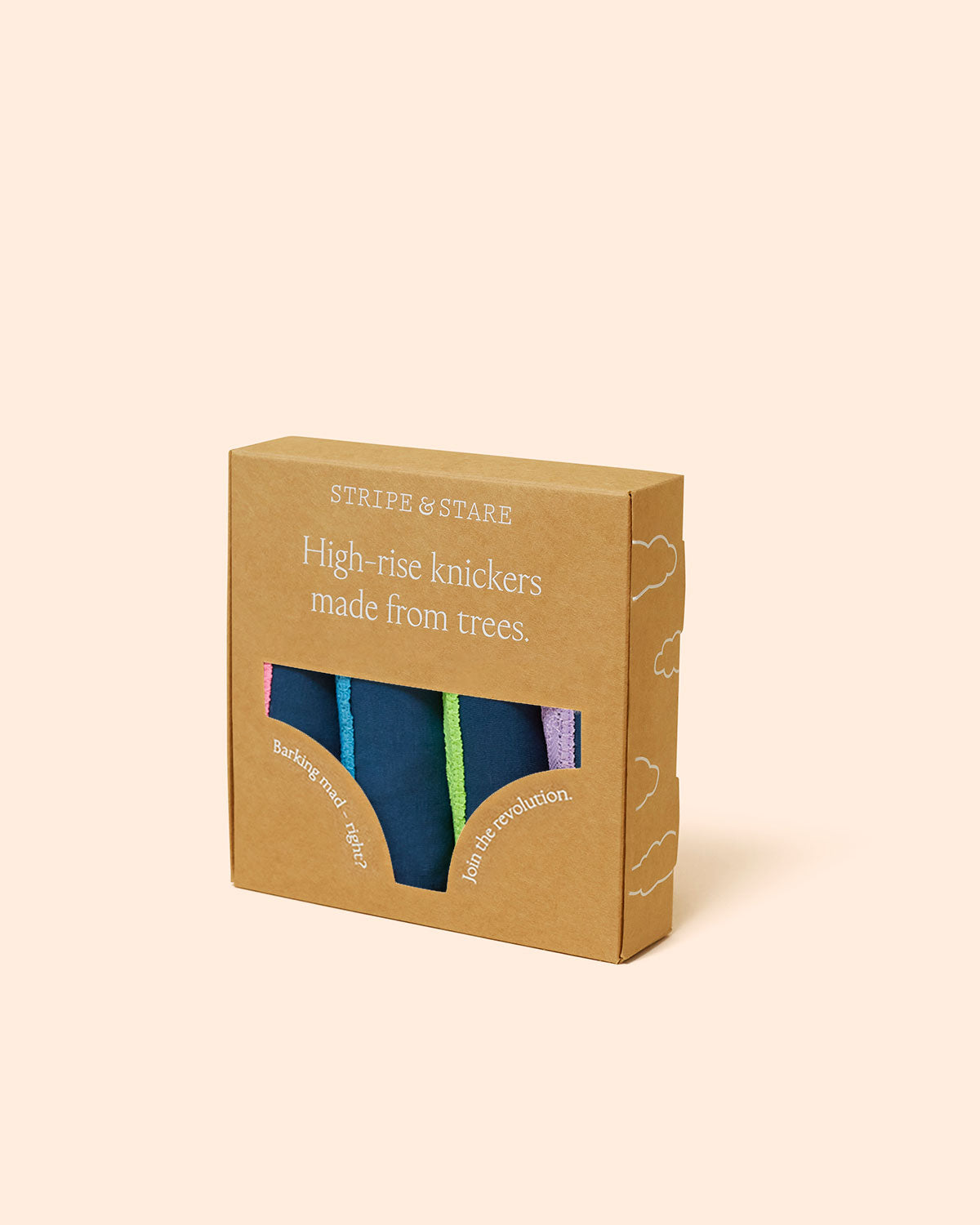 High Rise Brief Four Pack - Midnight Neon