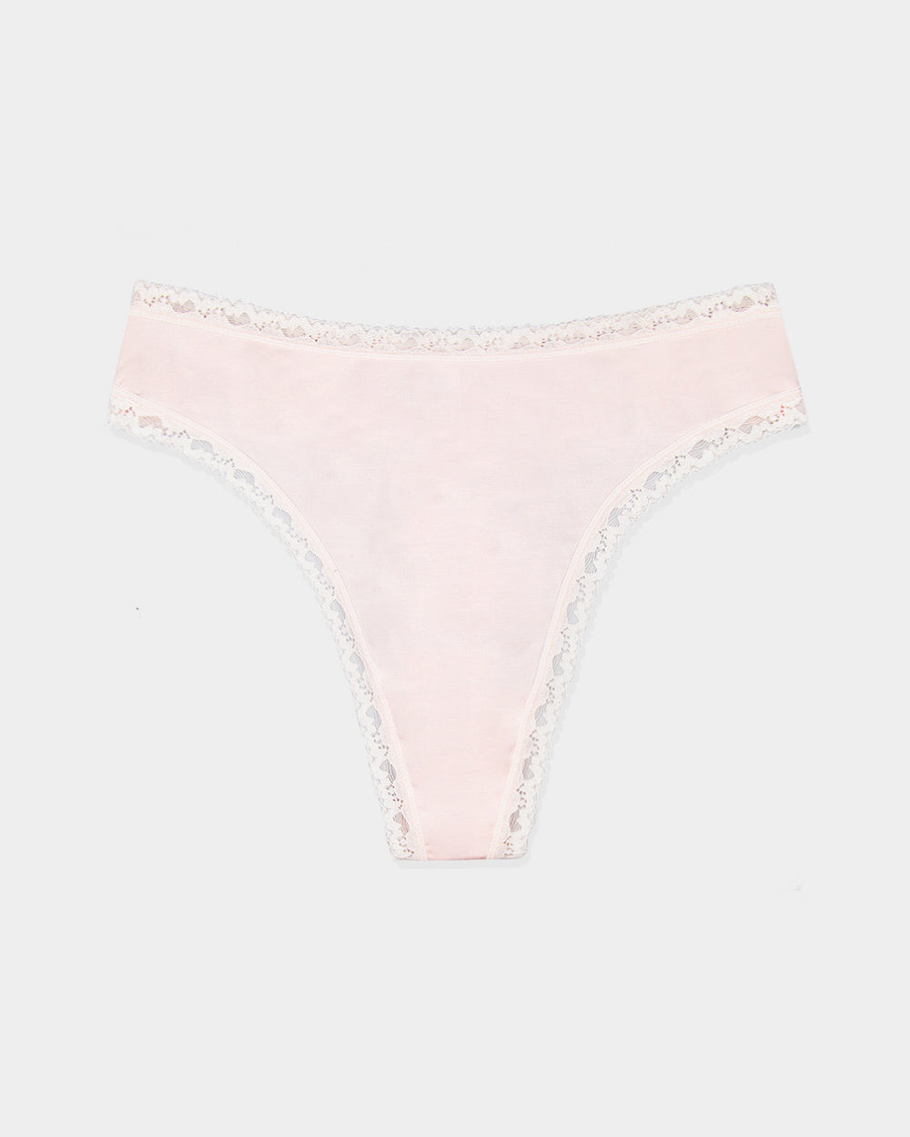 High Waisted Thong - Pink-a-boo  TENCEL™ Underwear – Stripe & Stare USA