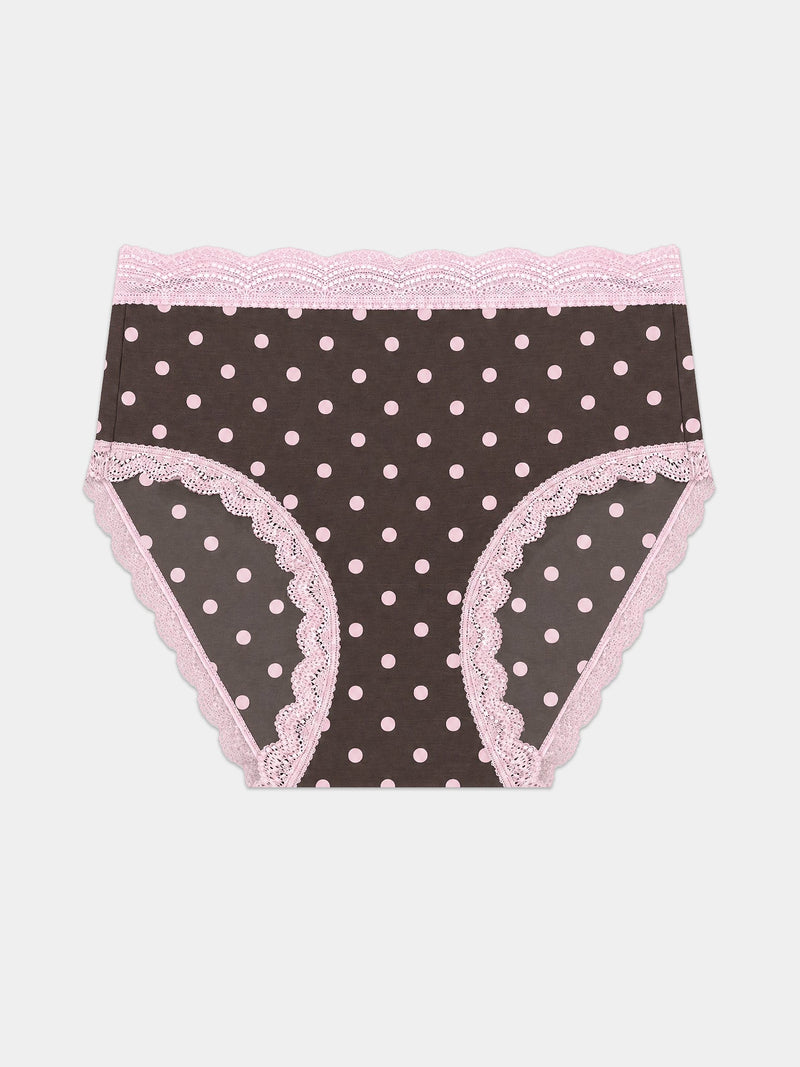 High Rise Brief - Neapolitan Polkadot