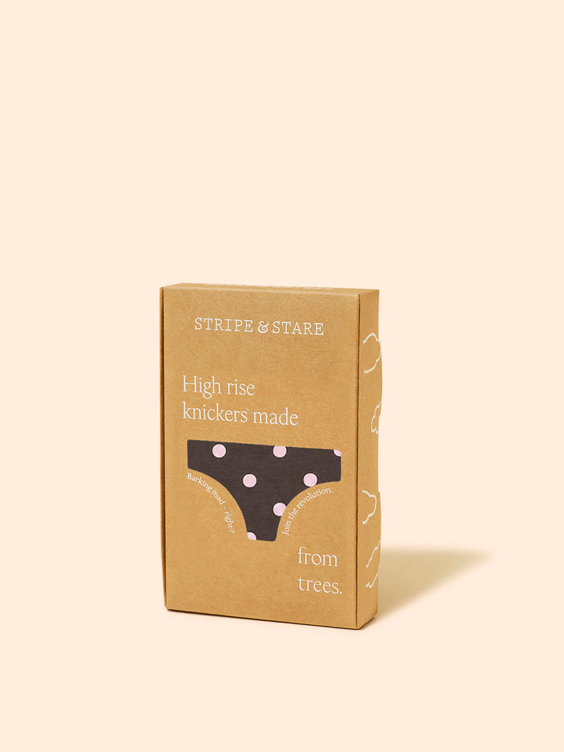 High Rise Brief - Neapolitan Polkadot