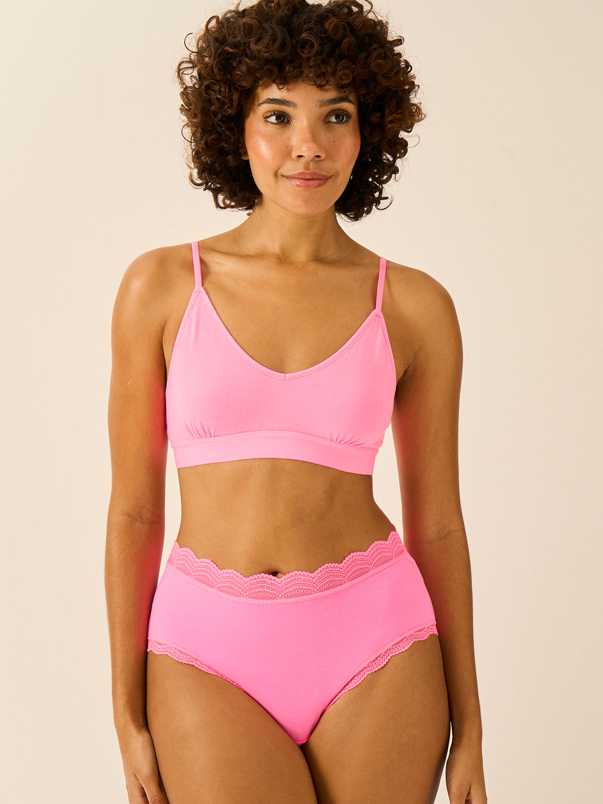 High Rise Brief - Hot Pink