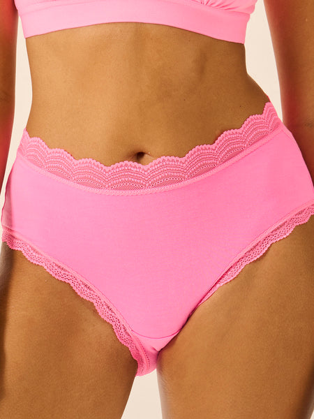 High Rise Brief - Hot Pink