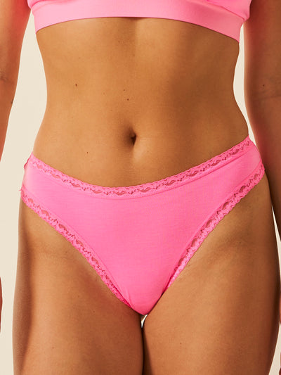 Thong - Hot Pink Charming Garment Enterprises Co