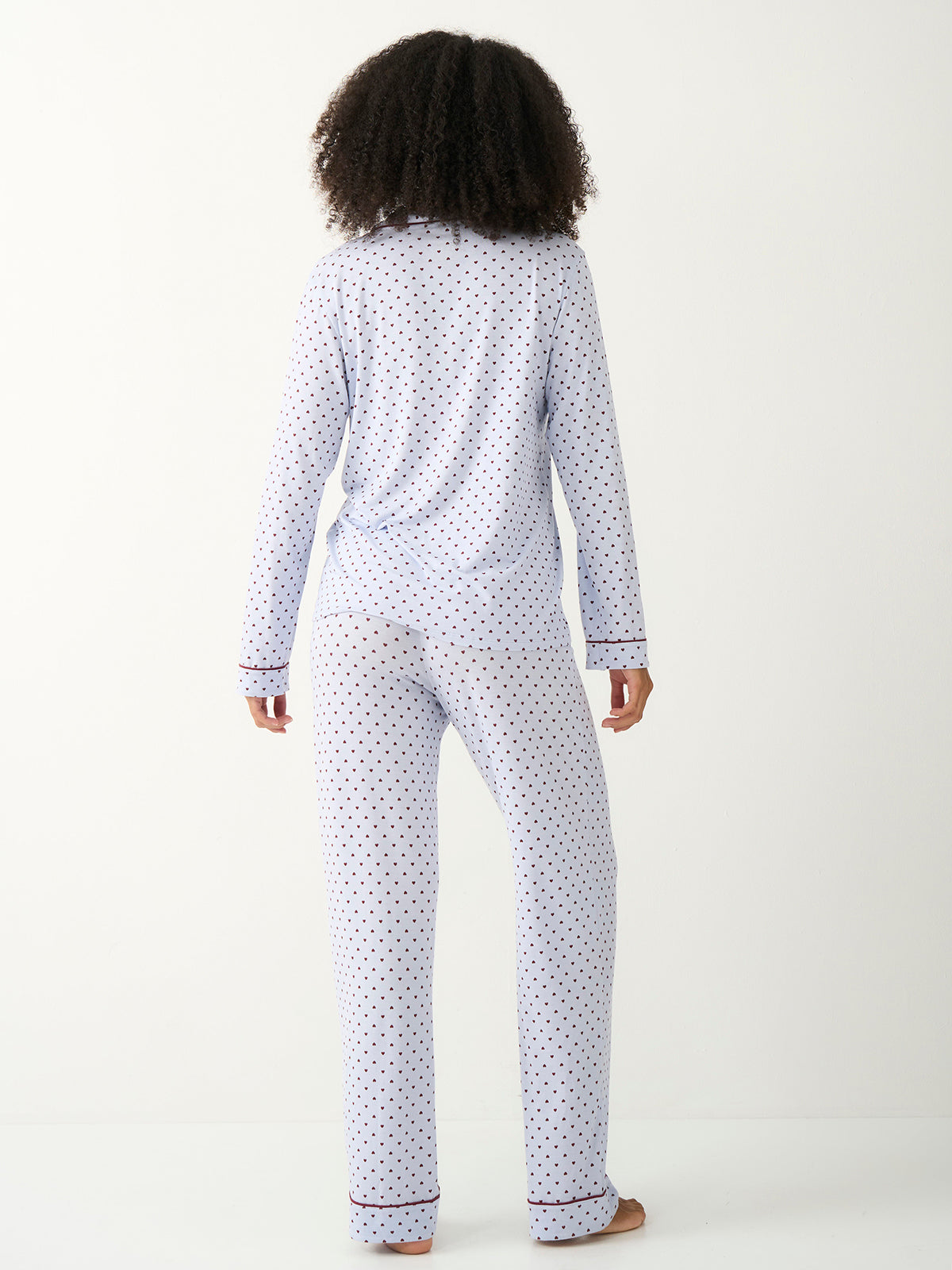 Long Pajama Set - Icons Mini Heart