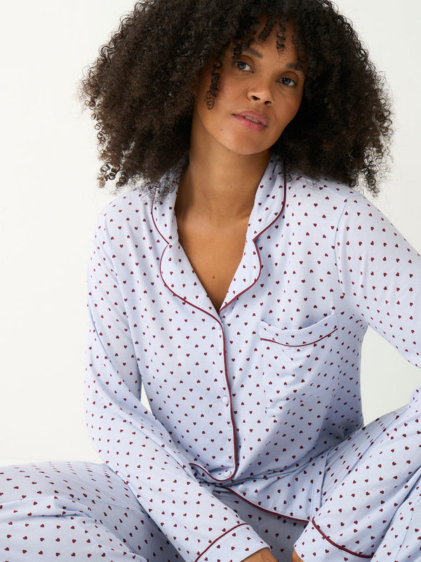 Long Pajama Set - Icons Mini Heart