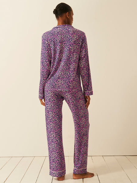 Long Pajama Set - Iridescent Leopard