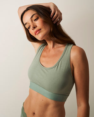 Racerback Bra - Khaki